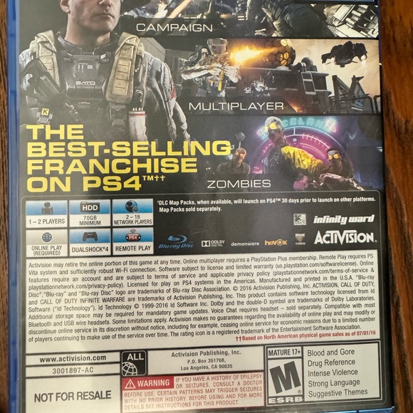 PS4 Call of Duty infinite warfare. - Picture 4 of 4